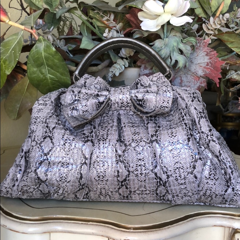 Jessica Simpson Faux Snake Skin Bag